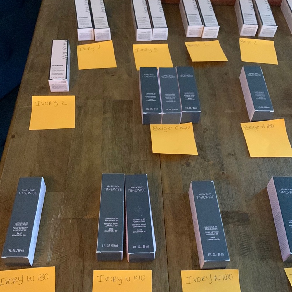 I have a wide variety of different shade Mary Kay foundation. Each tune is 18